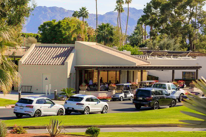 The Oasis at The Springs is a popular gathering spot for breakfast and lunch.